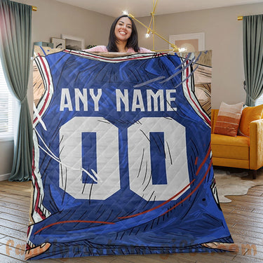 Custom Premium Quilt Blanket Philadelphia Jersey Basketball Personalized Quilt Gifts for Her & Him